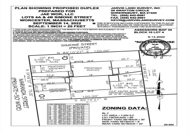 21-23 Maranda Street, Worcester, Massachusetts 01604, ,Land,For Sale,Maranda Street,73359445