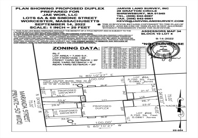 25-27 Maranda Street, Worcester, Massachusetts 01604, ,Land,For Sale,Maranda Street,73359446