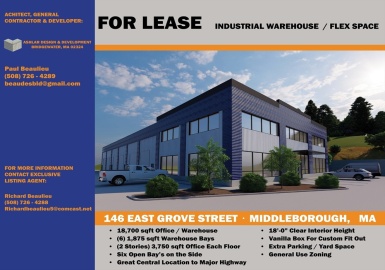 146 East Grove St, Middleboro, Massachusetts 02346, ,Commercial Lease,For Rent,East Grove St,73368675