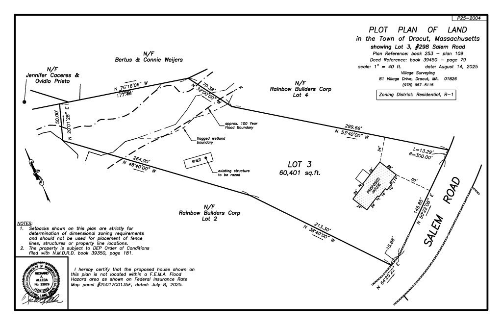 298 Salem Road, Dracut, Massachusetts 01826, ,Land,For Sale,Salem Road,73459957
