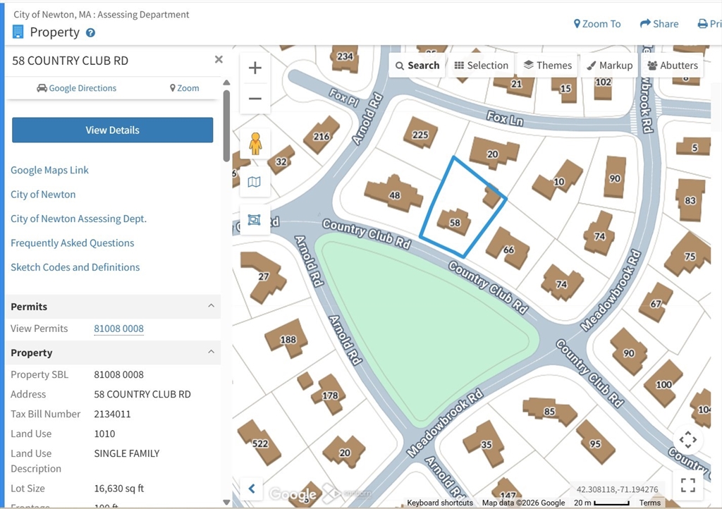 58 Country Club Rd, Newton, Massachusetts 02459