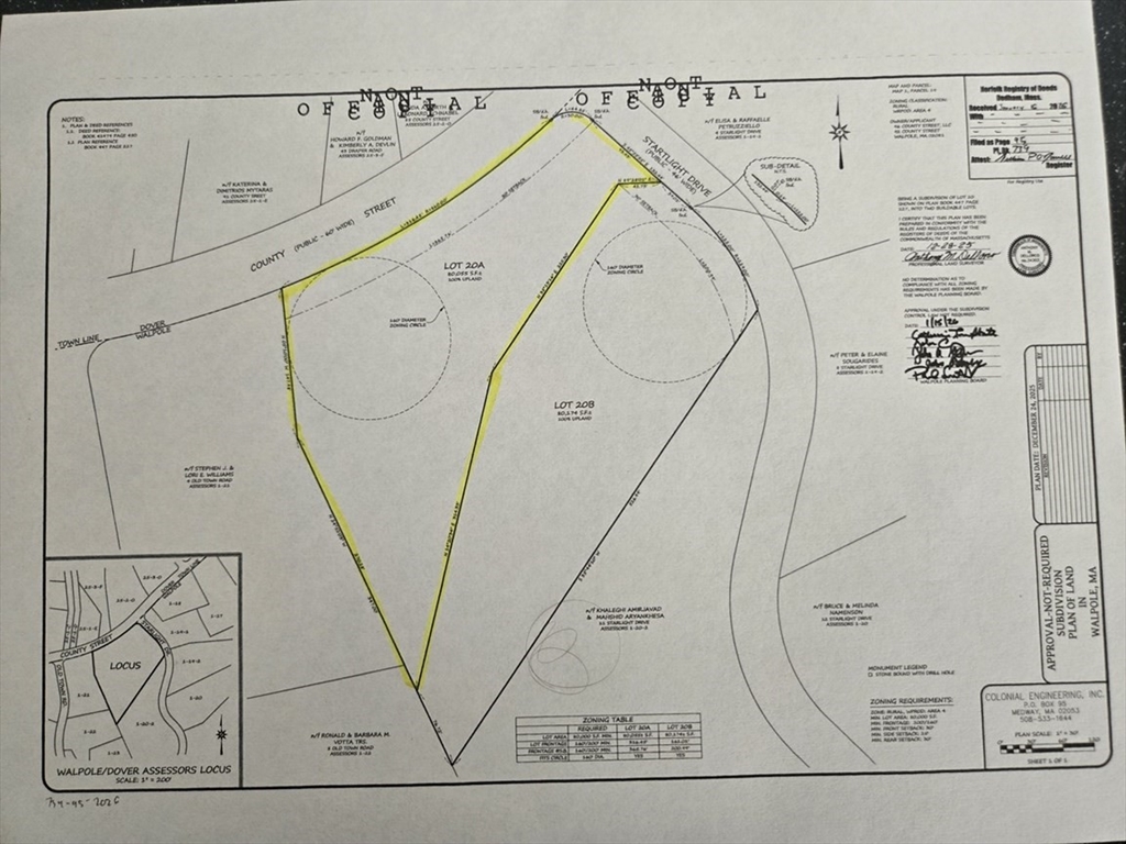 96 County Street, Lot 20a, Walpole, Massachusetts 02081